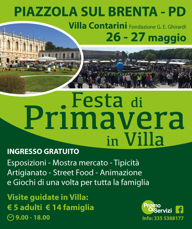 “Festa di Primavera in Villa” a Villa Contarini il 26 e 27 maggio 2018