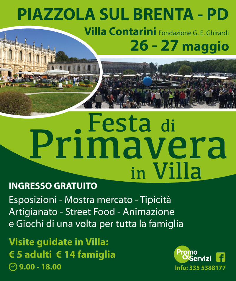 “Spring Festival” at Villa Contarini, 26th and 27th of May 2018