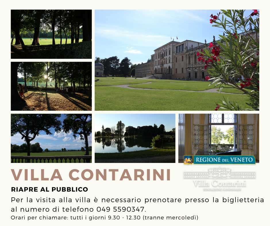 VILLA CONTARINI – riapertura 02/07/2020