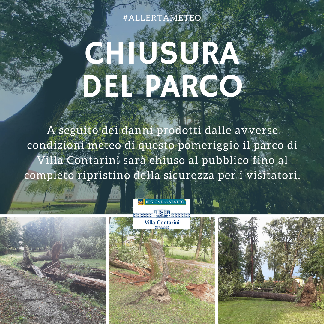 Chiusura del parco causa danni da maltempo