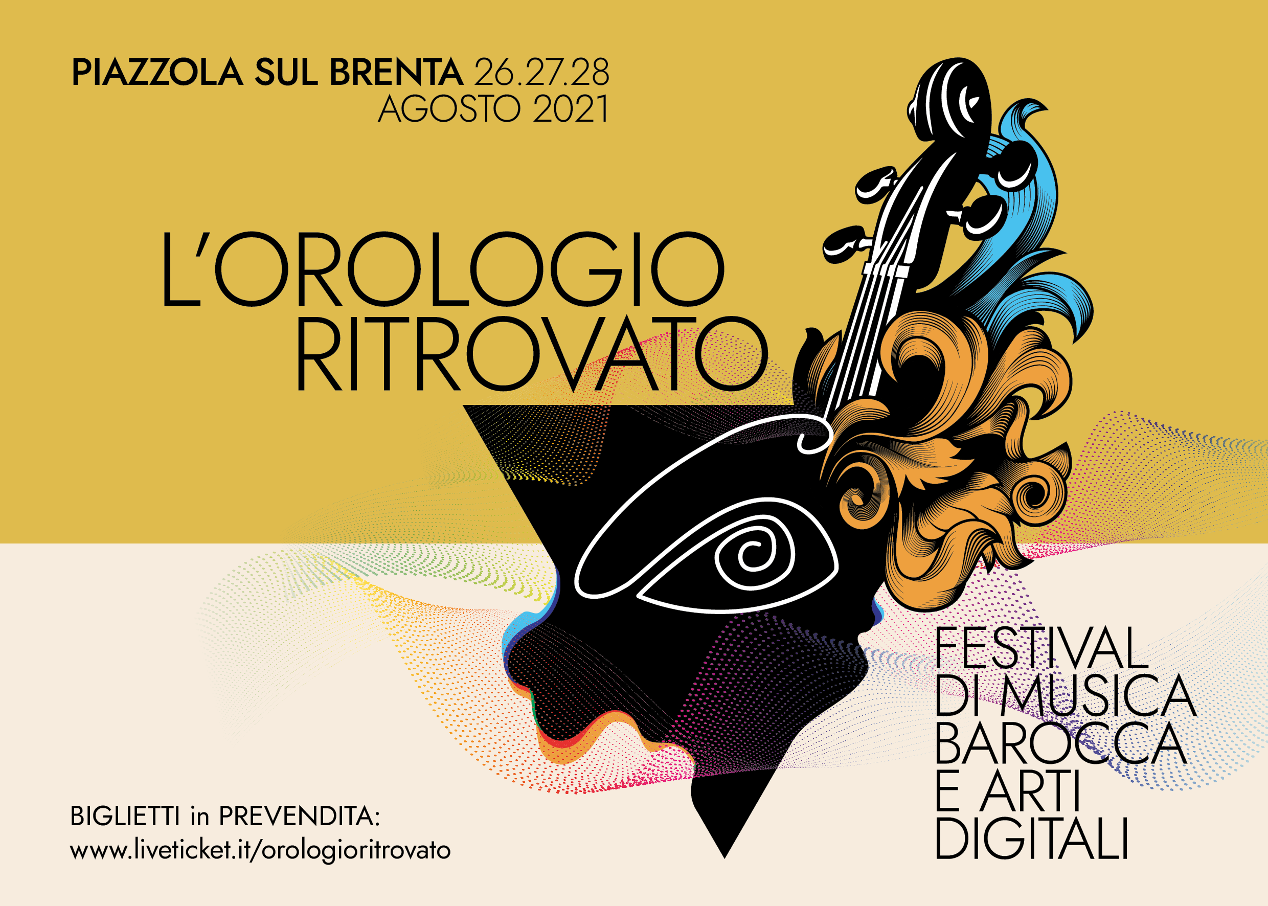 26 – 28 agosto 2021 “L’OROLOGIO RITROVATO”, il Festival di Musica Barocca e Arti Digitali